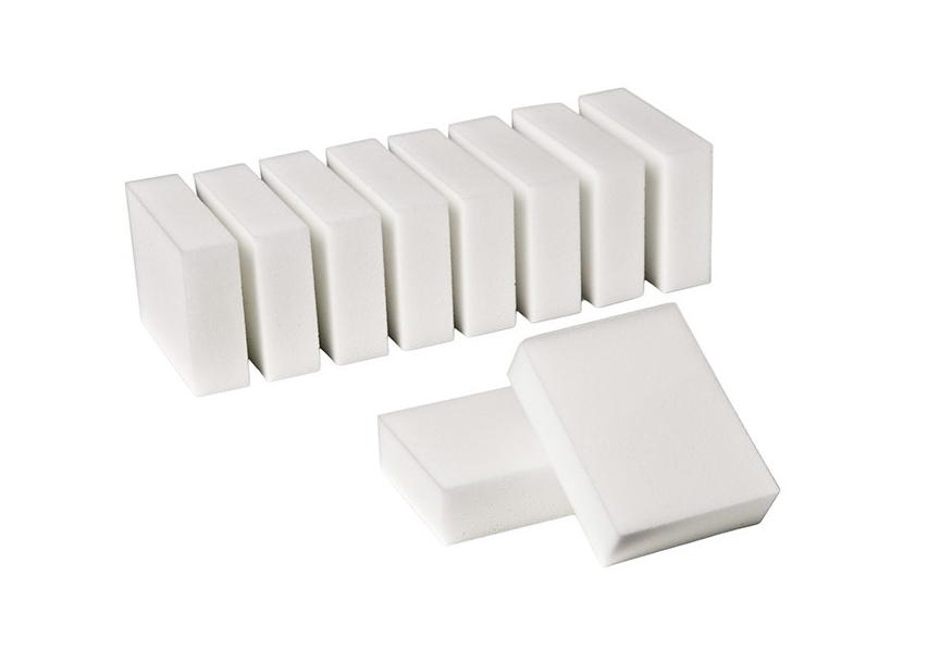 A302-Меламиновая губка 110x70x30мм, 10 шт. А302 - MELAMINE SPONGE WHITE