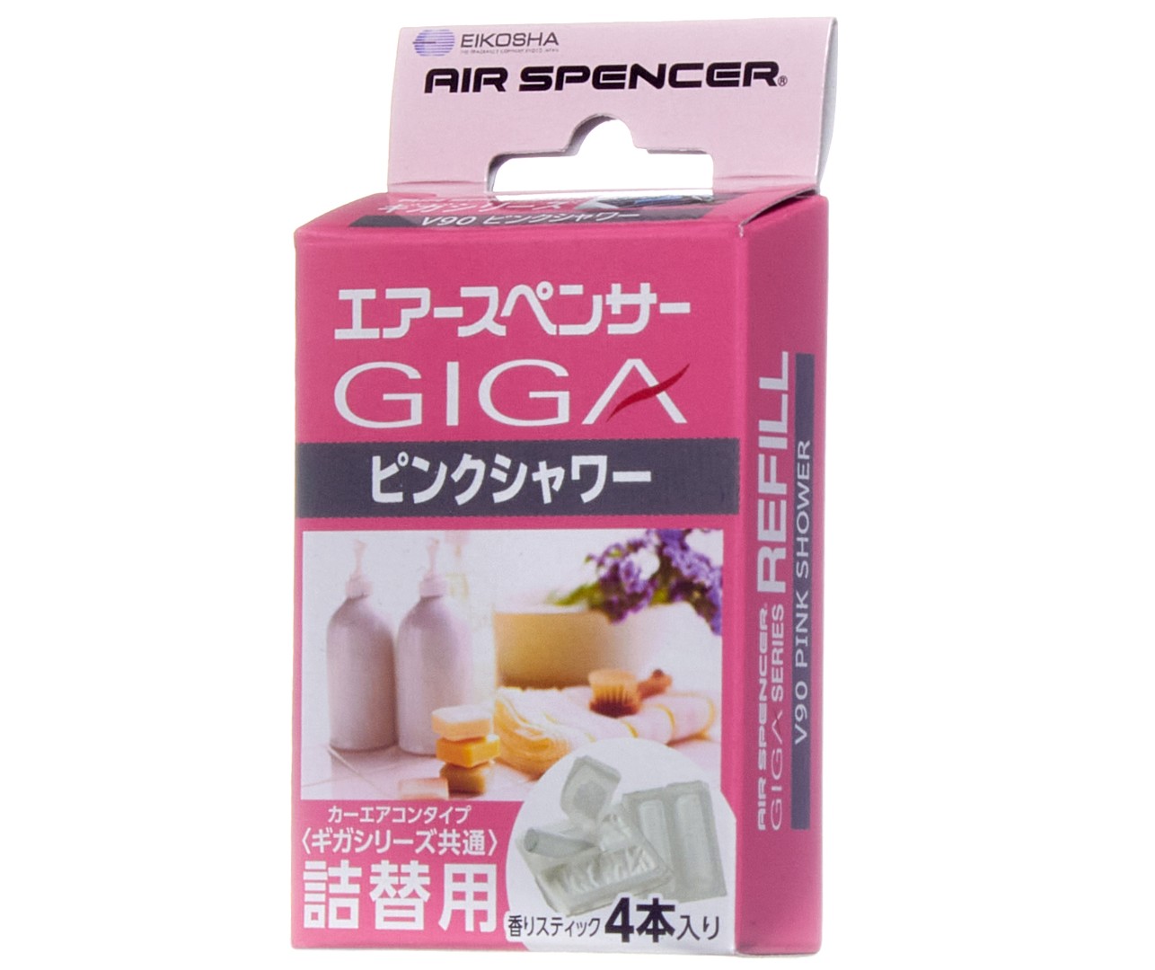 EIKOSHA - Giga Pink Shower, Запасной элемент для ароматизатора на кондиционер