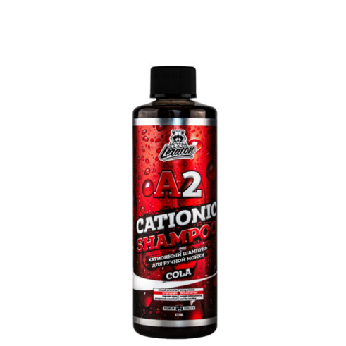 Leraton - A2 CATIONIC SHAMPOO COLA, Шампунь для ручной мойки, 473 мл