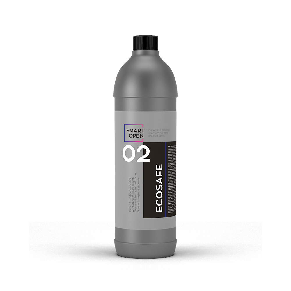 Smart Open - EcoSafe 02, Первичный бесконтактный состав без фосфатов и растворителей, 1л
